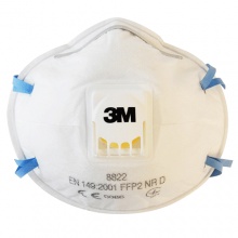 3M 8822 FFP2头戴式带呼吸阀防尘口罩