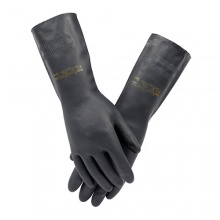 Ansell安思尓 29-500氯丁橡胶植绒菱形纹路防化手套