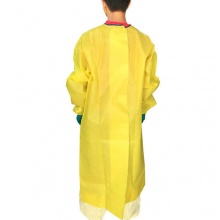 微护佳MC3000黄色带袖防化围裙耐高浓度酸碱围裙YE30-W-99-214-00