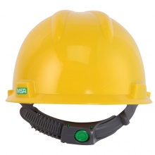 梅思安 V-Gard 标准型安全帽PE安全帽配一指键帽衬D型下颏带